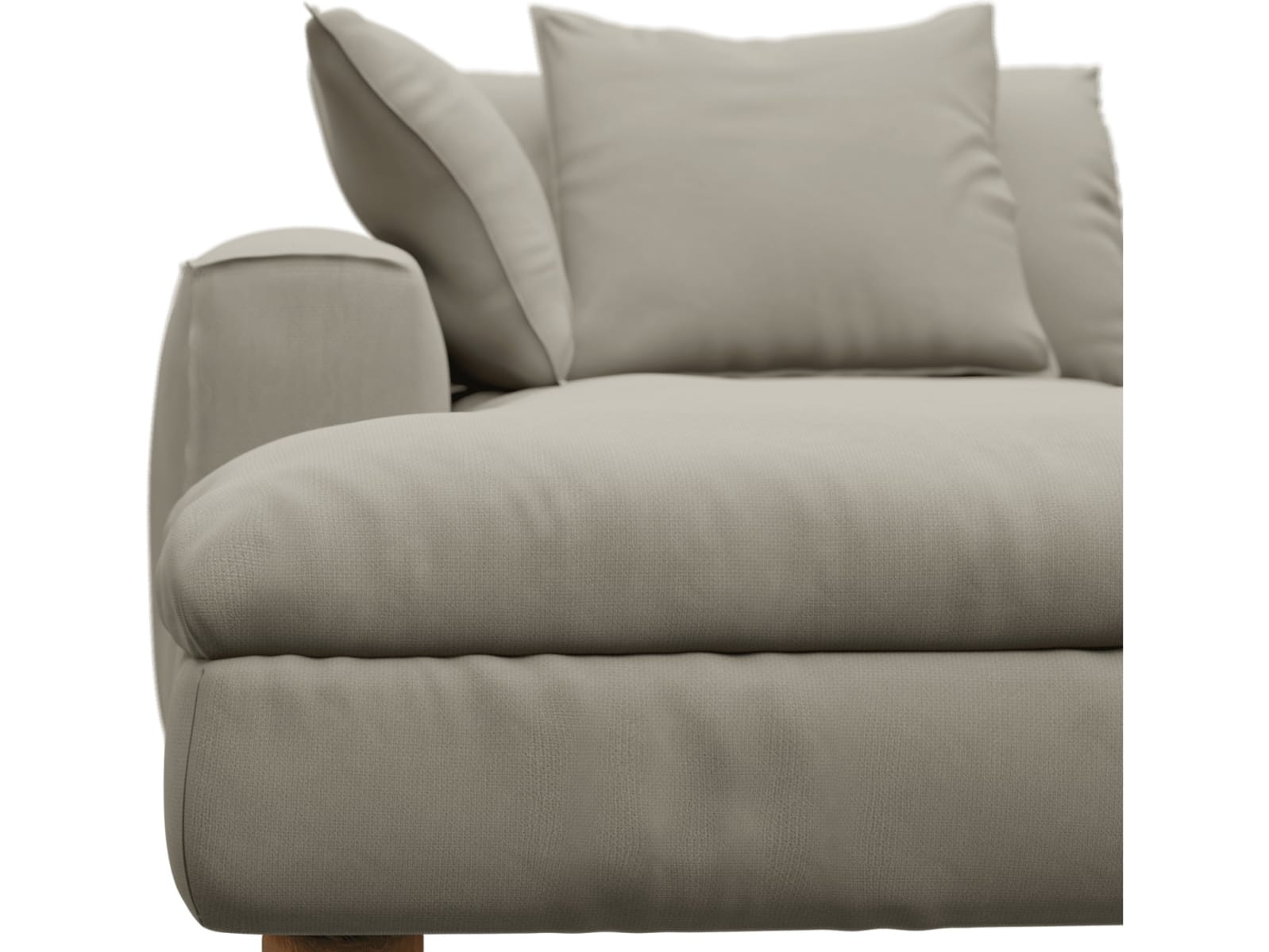 Tully Plaza Natural Chaise Left Arm Facing Module color Plaza Natural