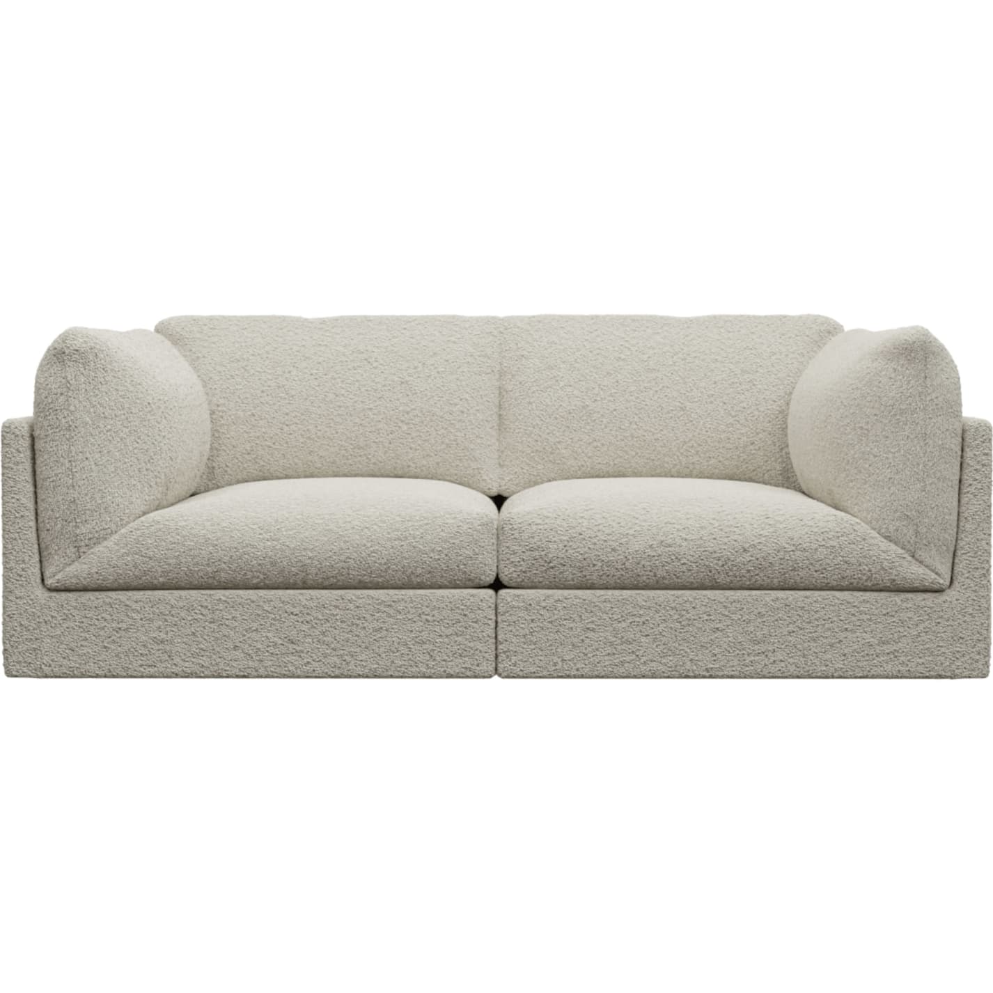Finley Boucle Ivory Modular Sofa - 2 Seater color Boucle Ivory