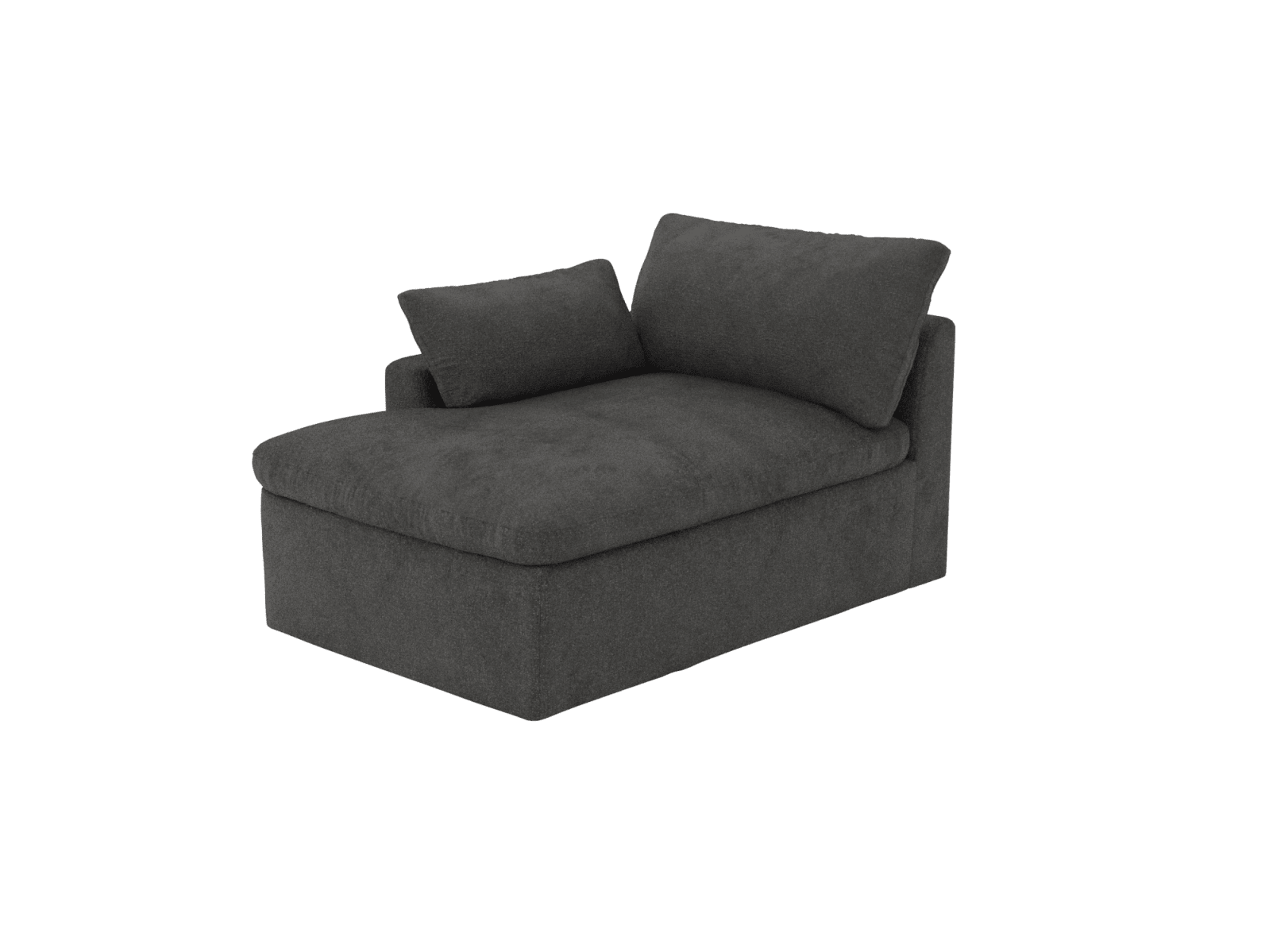 Retreat California Charcoal Chaise Sofa Left Arm Facing Module color California Charcoal