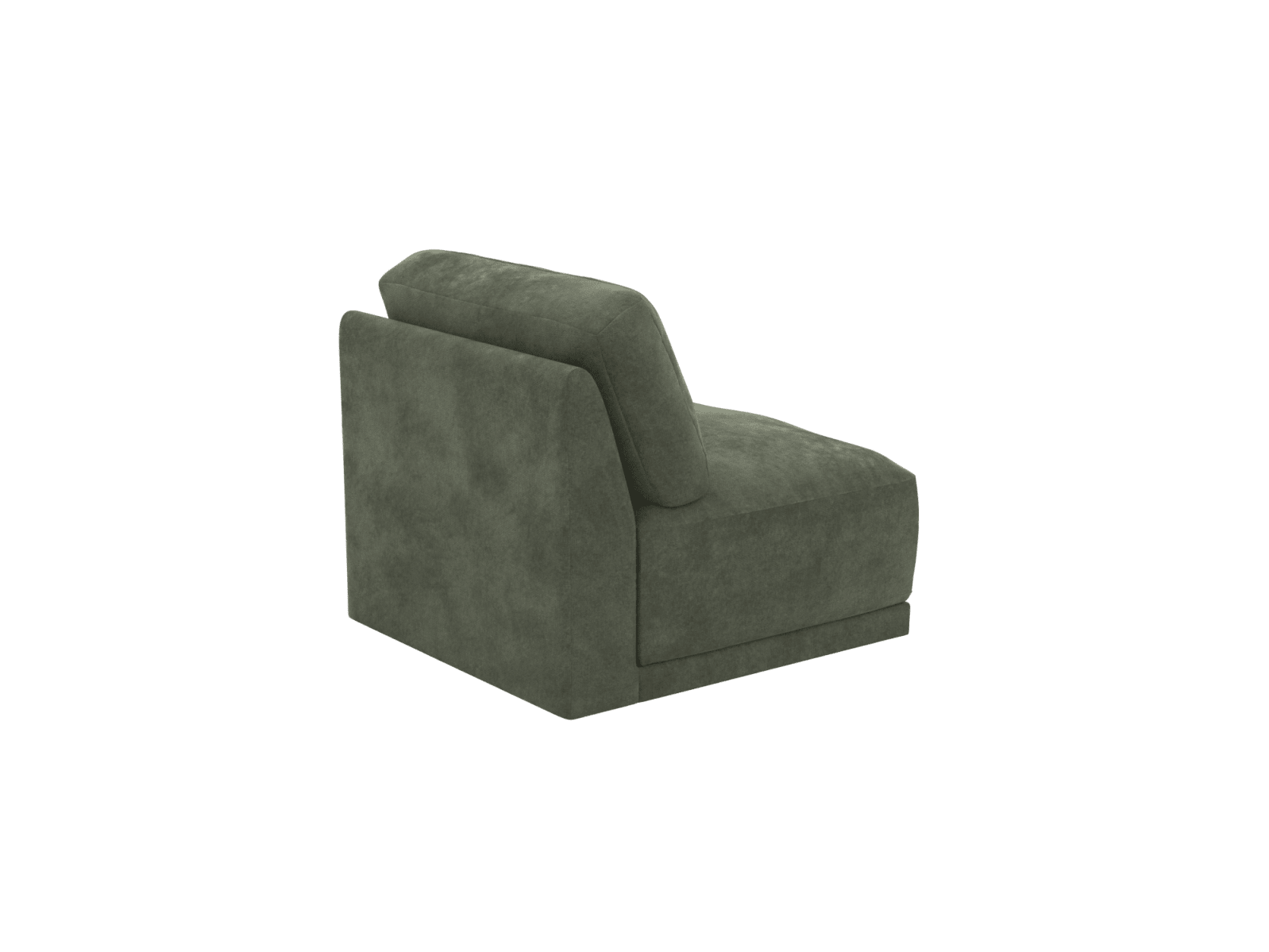 Emily Armless Chair Module Muse Forest color Muse Forest