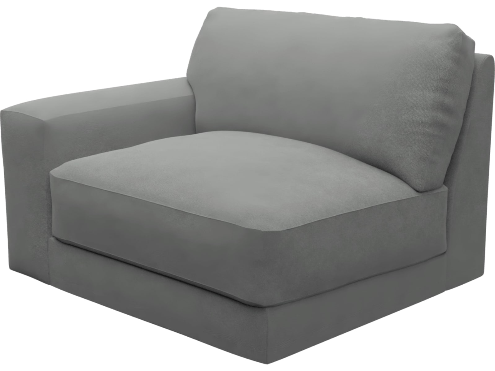 Monica Maya Flint Left Arm Facing Chair Module color Maya Flint