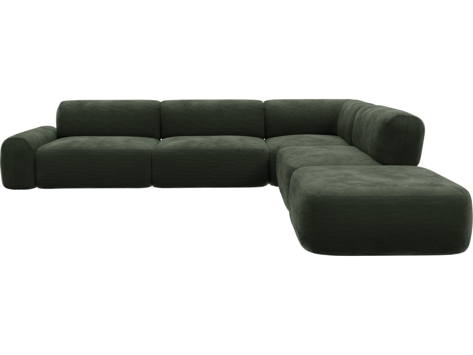 Beckett Muse Forest Modular Sofa - 6 Piece color Muse Forest