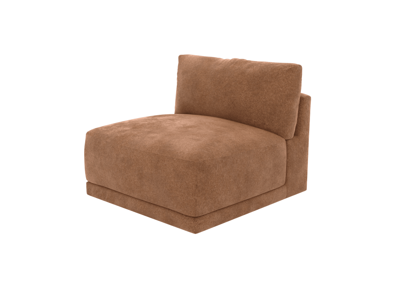 Haven Tribute Chestnut 1 Seater Armless Sofa Module color Tribute Chestnut