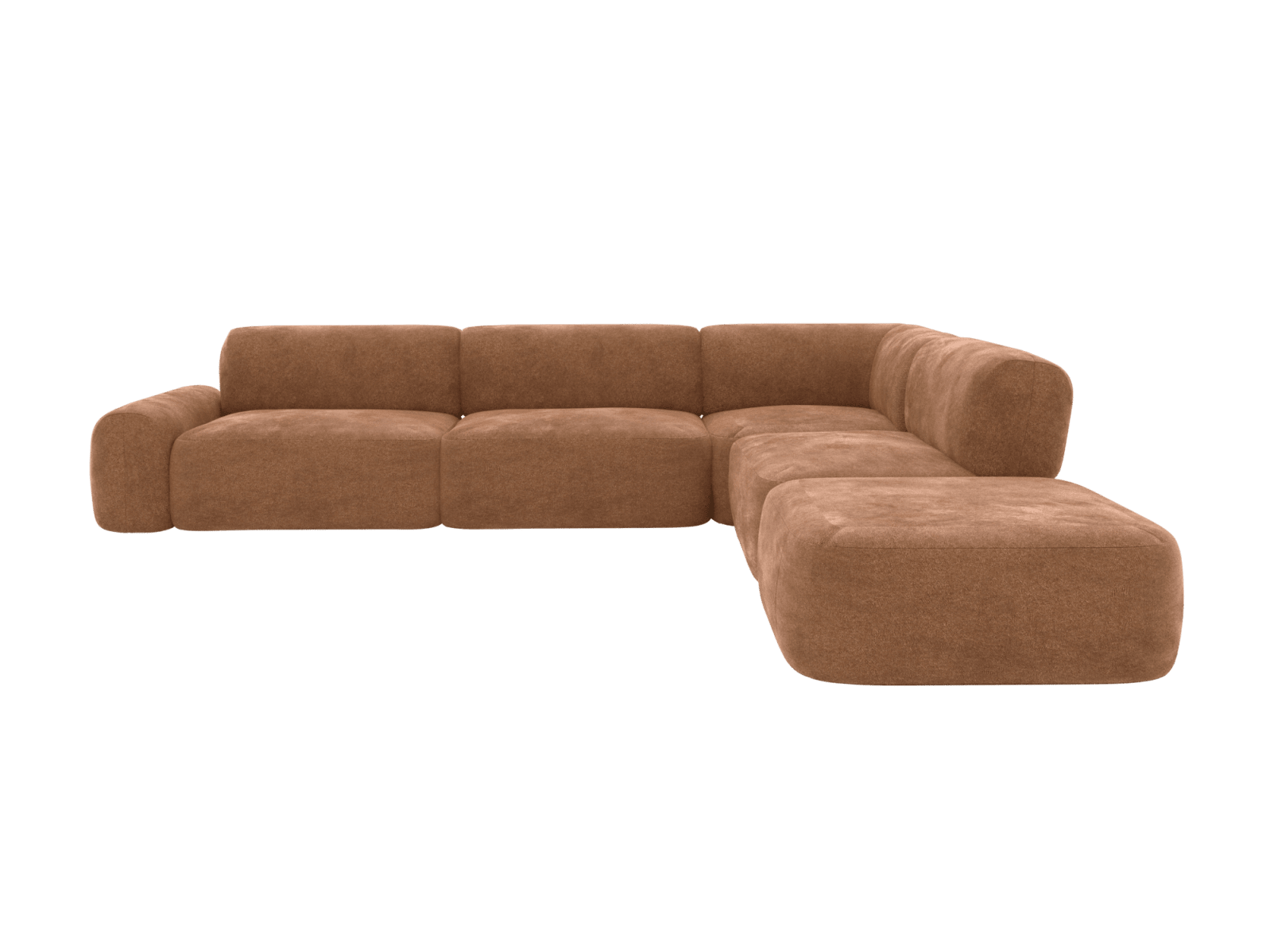 Beckett Tribute Chestnut Modular Sofa - 6 Seater color Tribute Chestnut