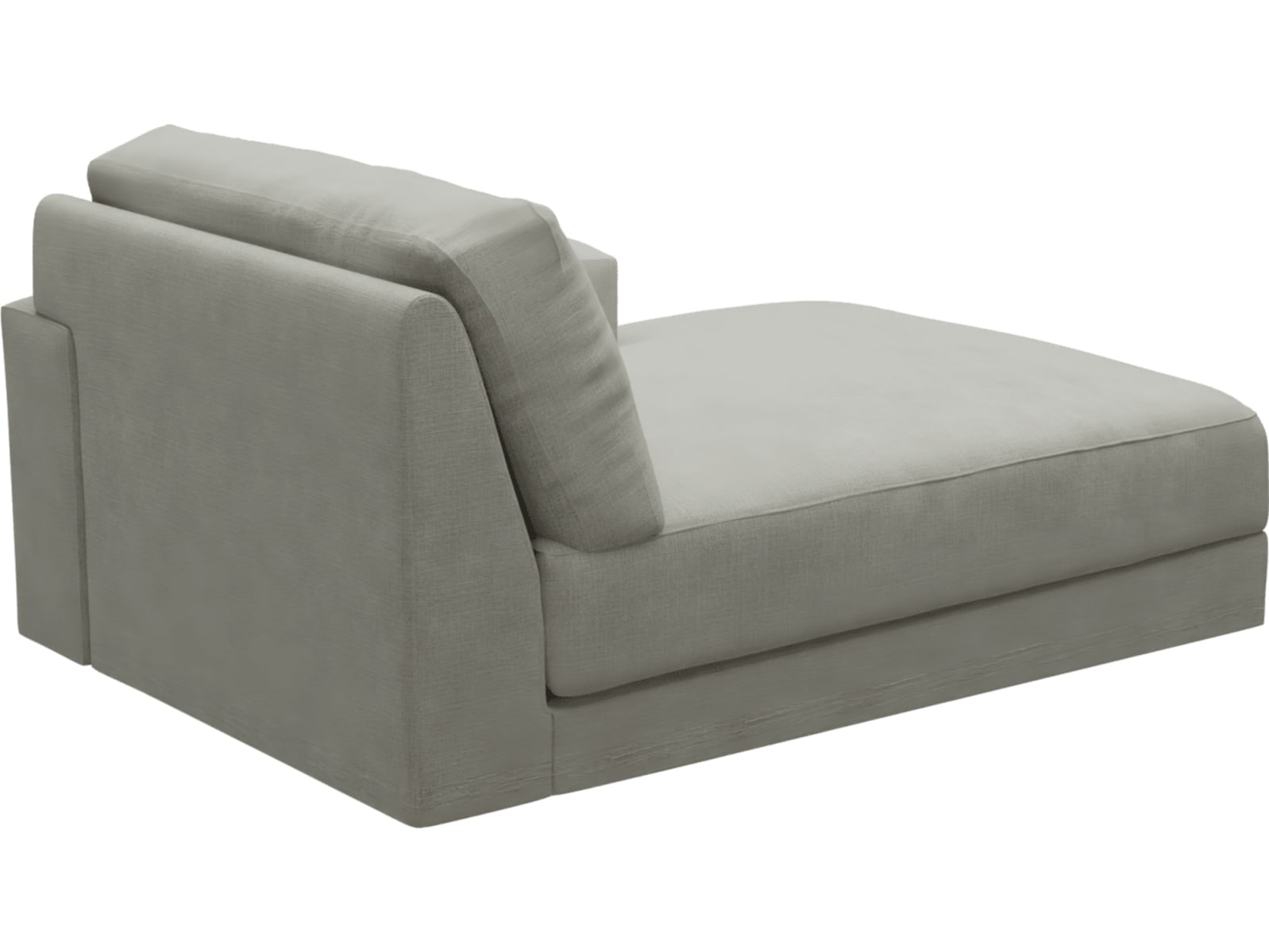 Monica Toorak Pebble Right Arm Facing Chaise Module color Toorak Pebble