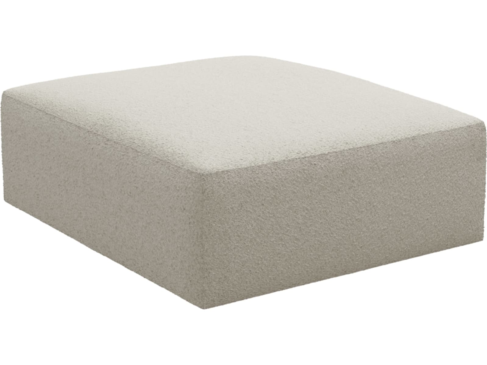 Copenhagen Boucle Ivory Ottoman color Boucle Ivory