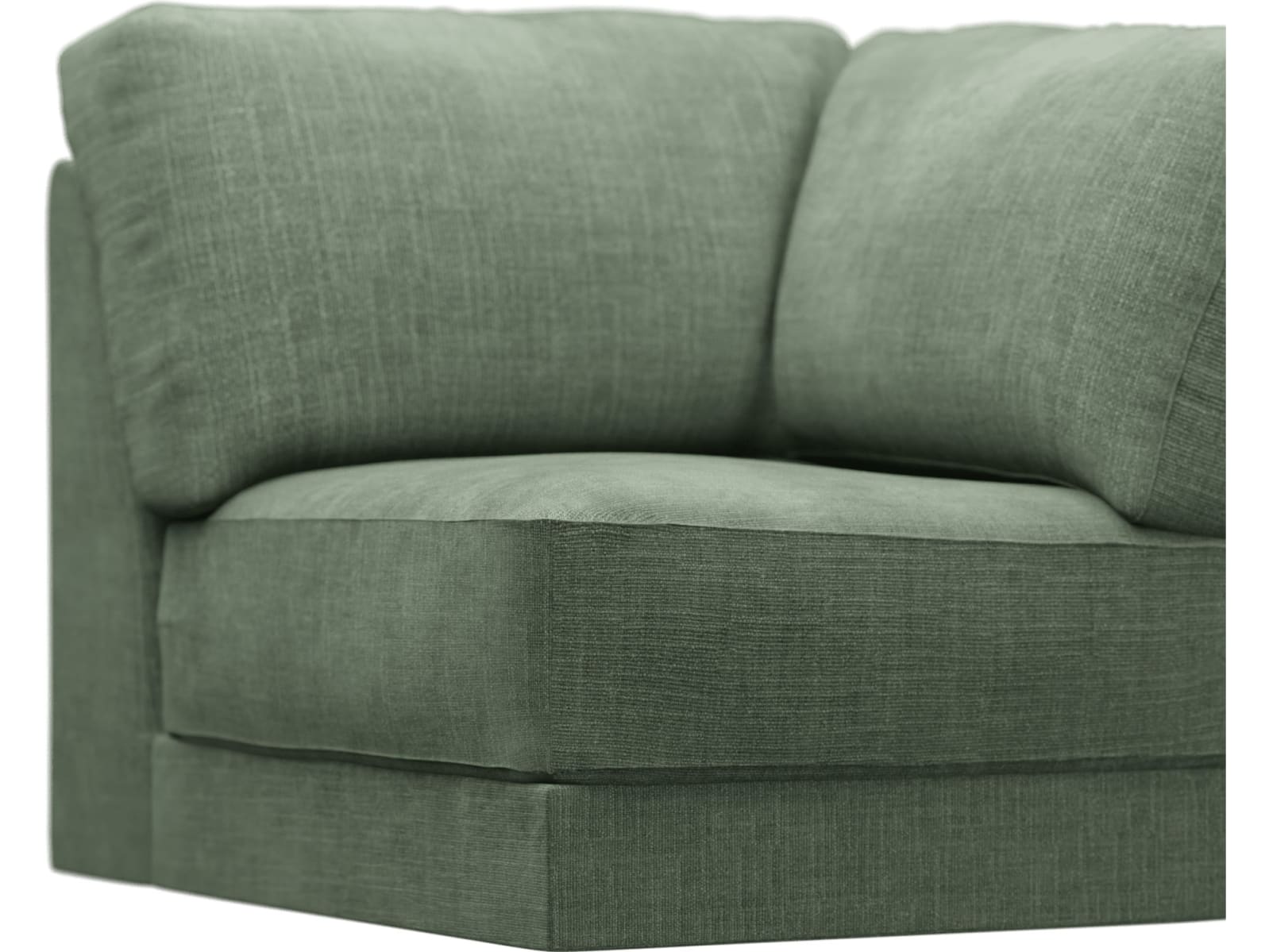 Monica Tribute Dark Jade Corner Sofa Chair Module color Tribute Dark Jade