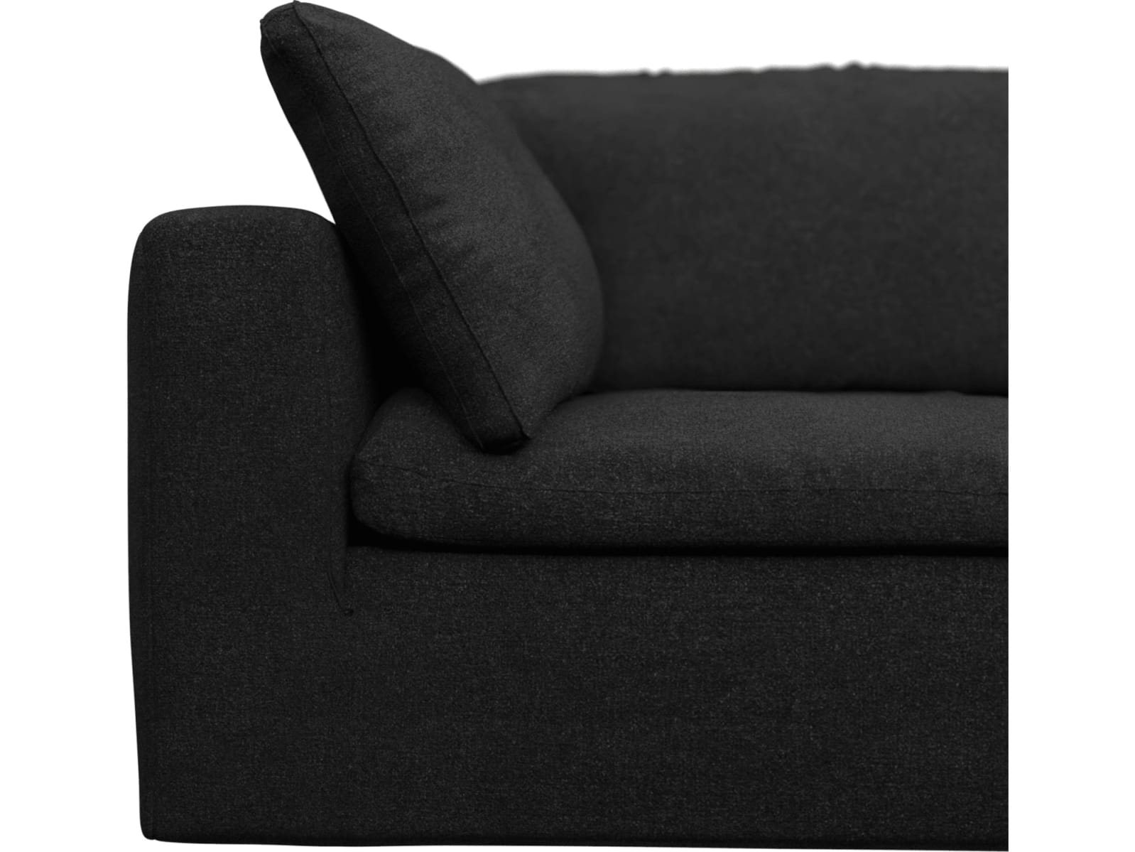 Cloud Deep California Charcoal Modular Sofa - 3 Seater Chaise color California Charcoal
