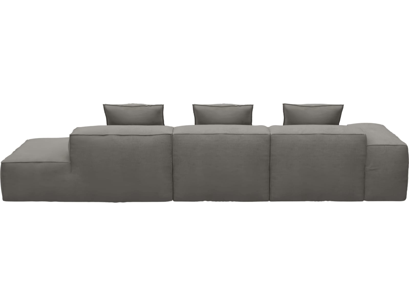 Riley Isla Soft Grey Modular Sofa - 1x Arm, 2x Armless, 1x Right Terminal color Isla Soft Grey