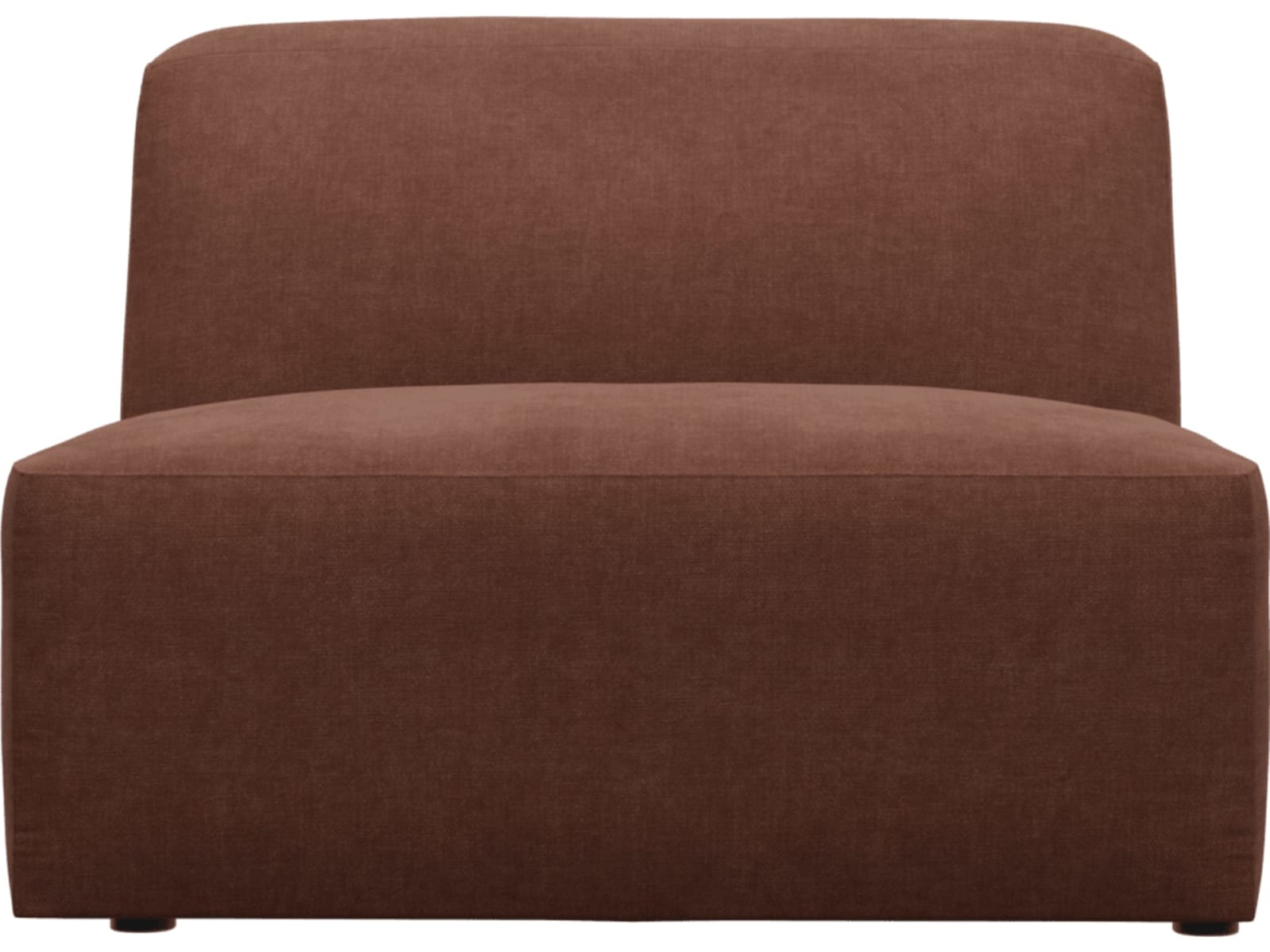 Copenhagen Muse Rust Armless Chair Sofa Module color Muse Rust