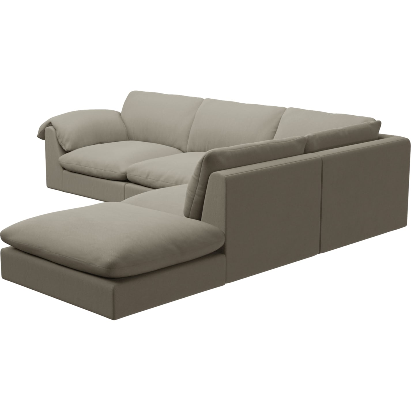 Ludlow Plaza Natural Sofa - 5 Seater RAF Terminal color Plaza Natural
