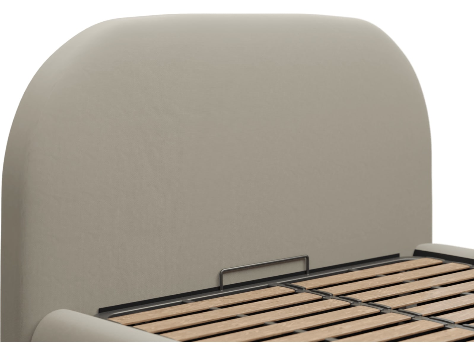 Capri Gas Lift Bed Plaza Natural color Plaza Natural