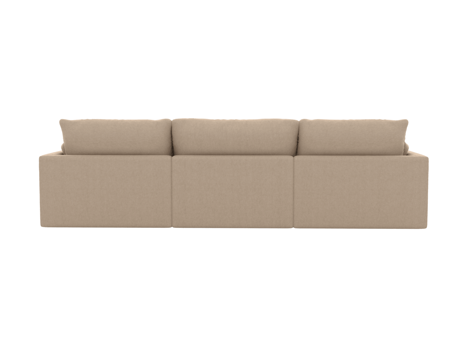 Willow Muse Driftwood Chaise Sofa - 3 Seater color Muse Driftwood