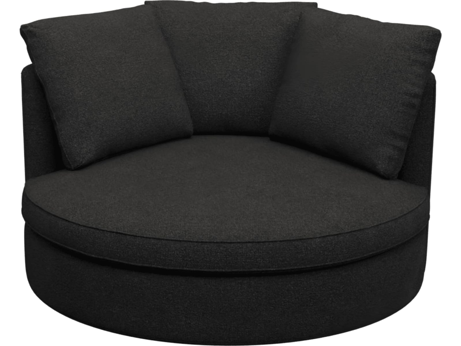 Adore California Charcoal Swivel Chair color California Charcoal