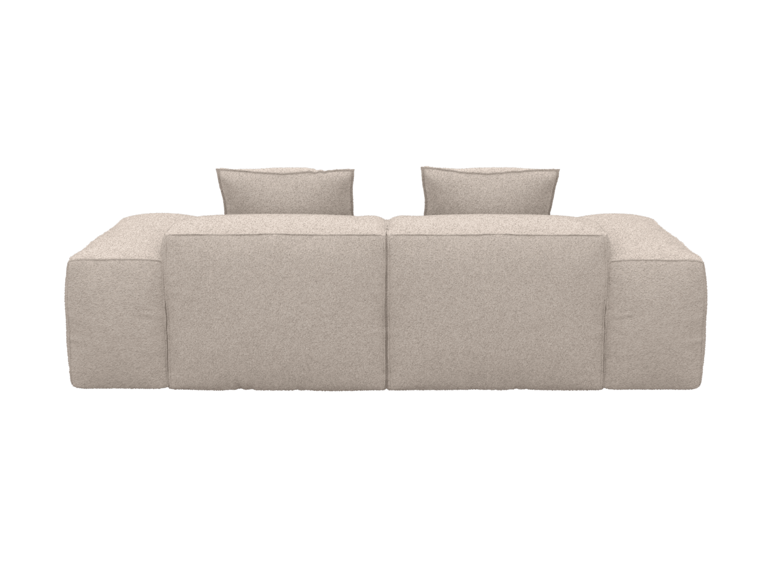 Riley Boucle Pumice 2 Seater Modular Sofa color Boucle Pumice