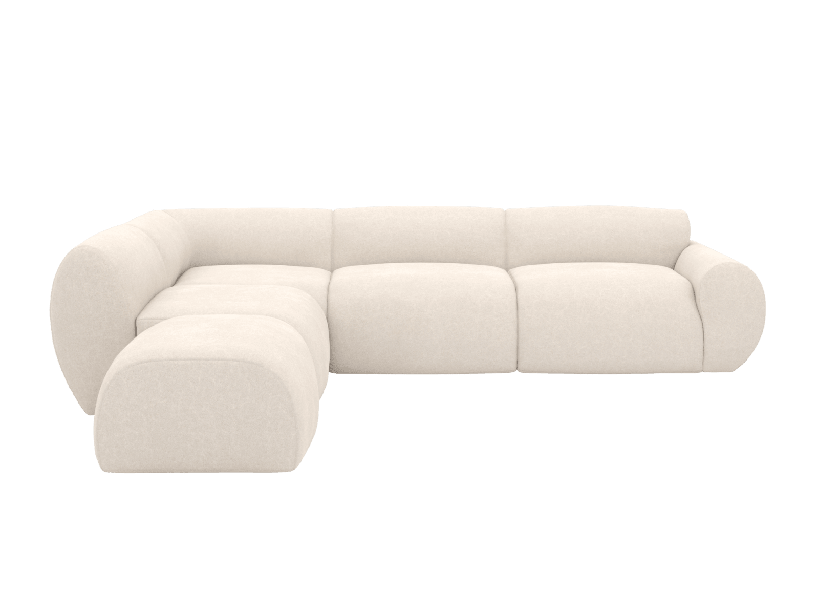 Malmo View Cream Sofa - 5 Seater LAF Terminal color View Cream