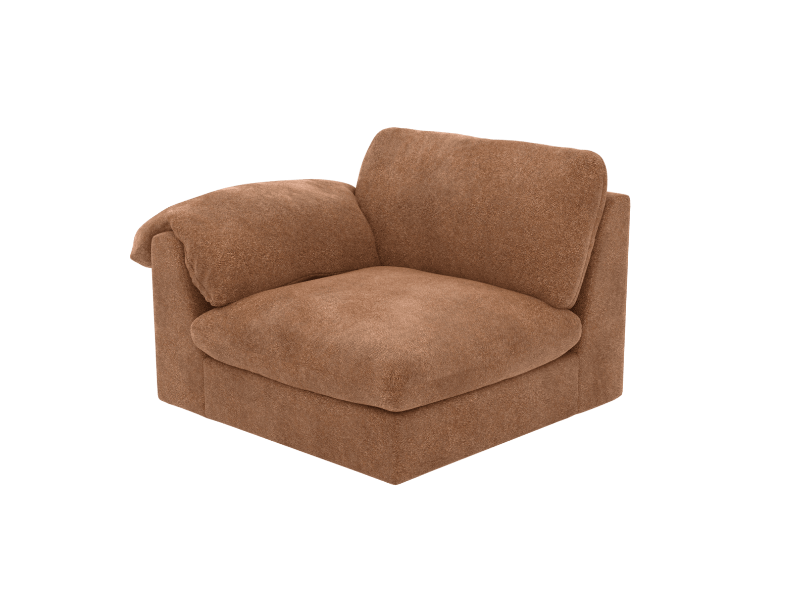 Ludlow Tribute Chestnut Left Arm Facing Chair Module color Tribute Chestnut