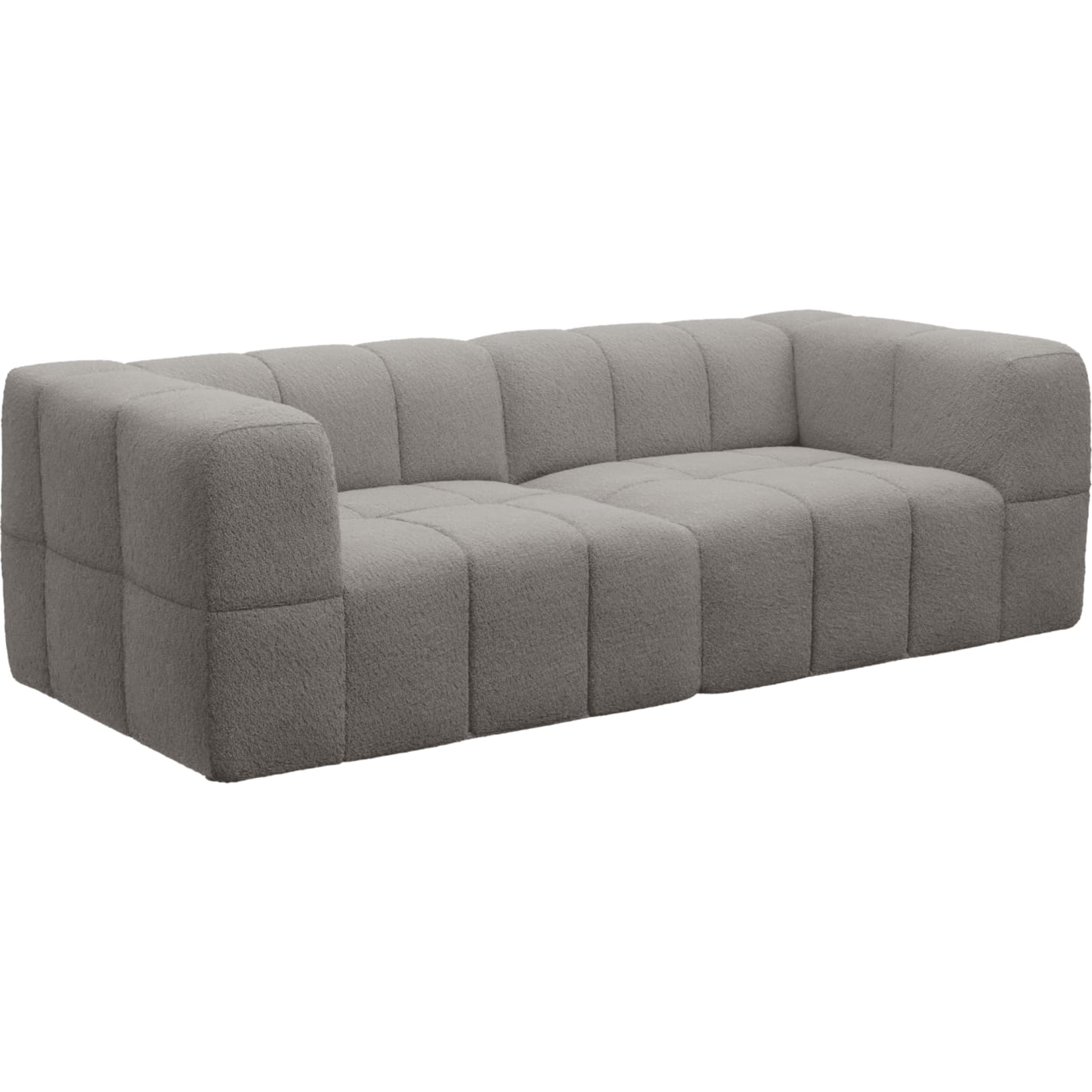 Lucello Boucle Pumice Modular Sofa - 2 Piece color Boucle Pumice