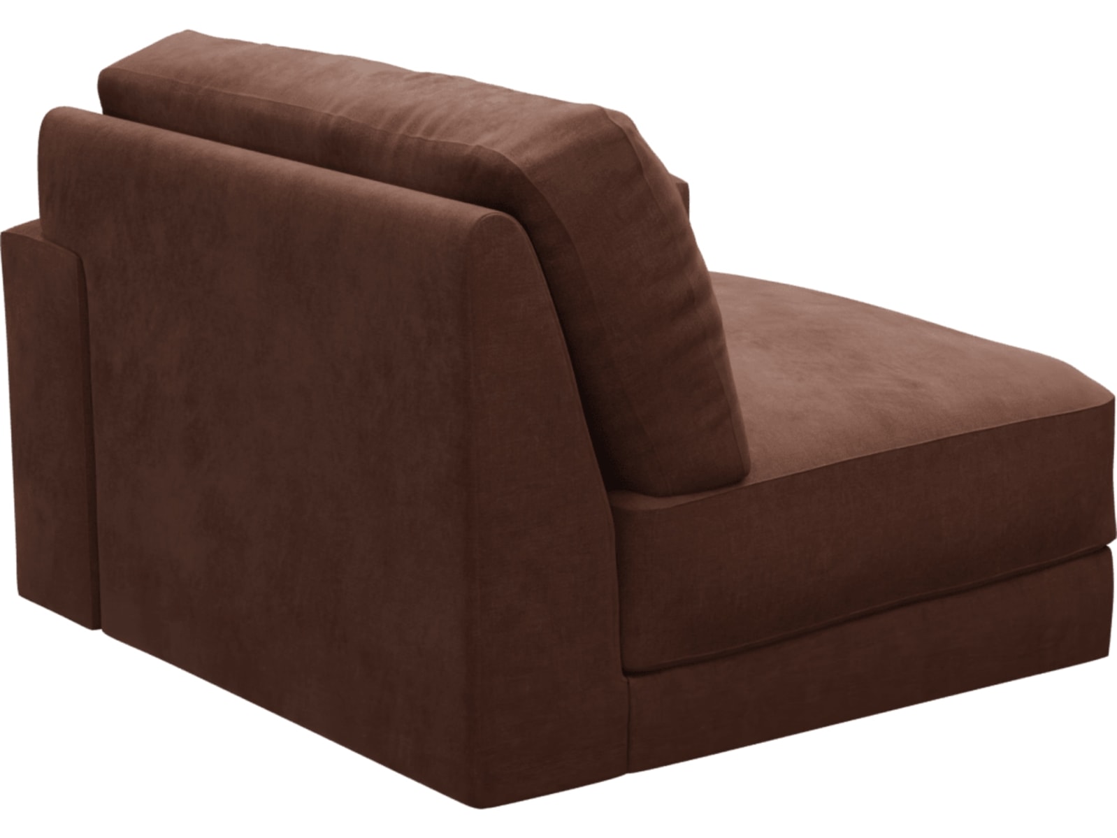 Monica Muse Rust Right Arm Facing Chair Module color Muse Rust