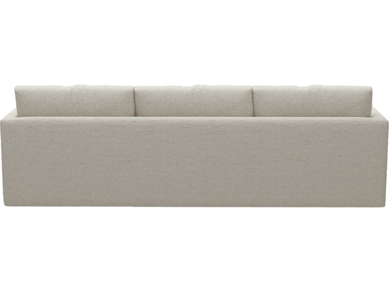 Haven Apt Boucle Ivory Chaise Sofa color Boucle Ivory