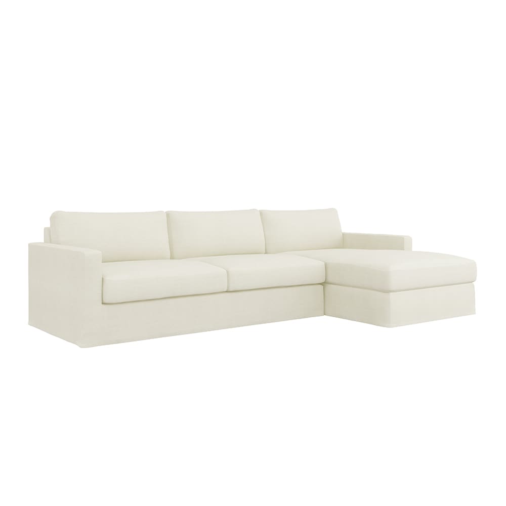 Sunday Tribute Ice Chaise Sofa - 3 Seater 