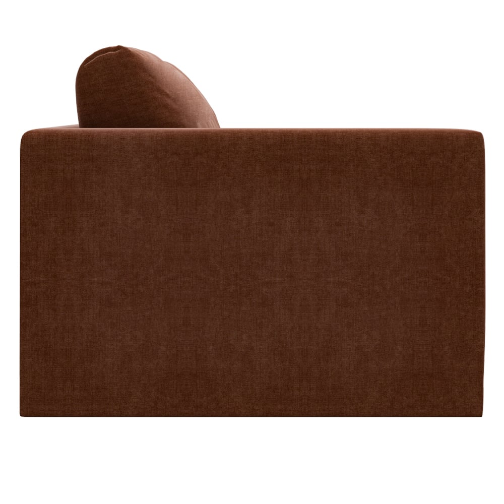 Haven Muse Rust Left Arm Facing 3 Seater Module color Muse Rust