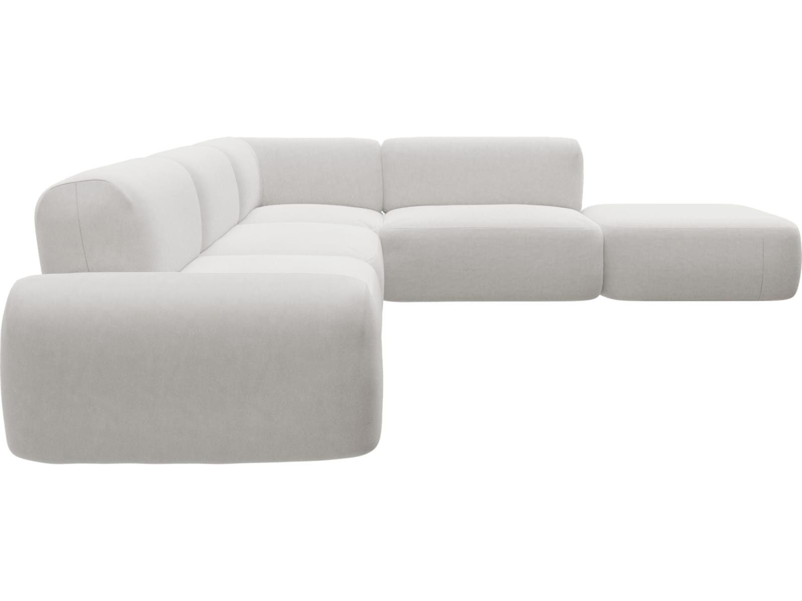 Beckett Muse Frost Modular Sofa - 6 Piece color Muse Frost
