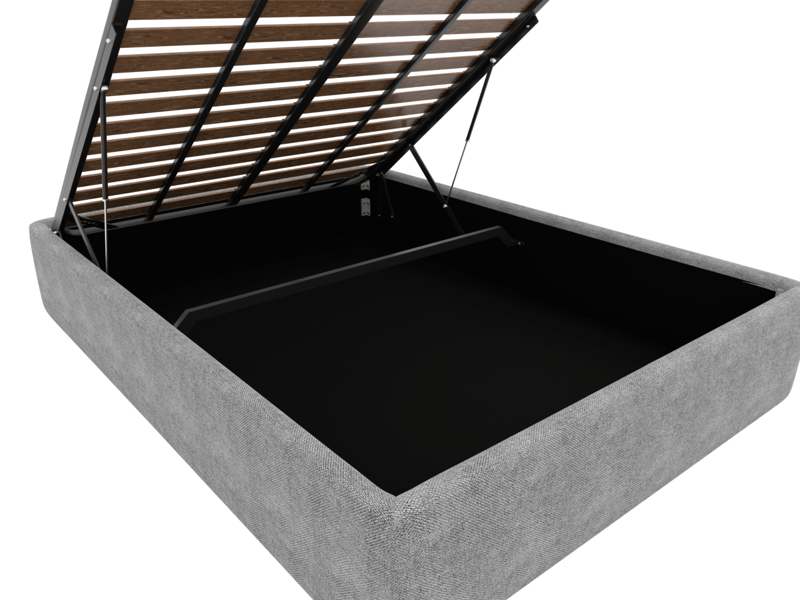 Leo Gas Lift Bed Base California Slate color California Slate