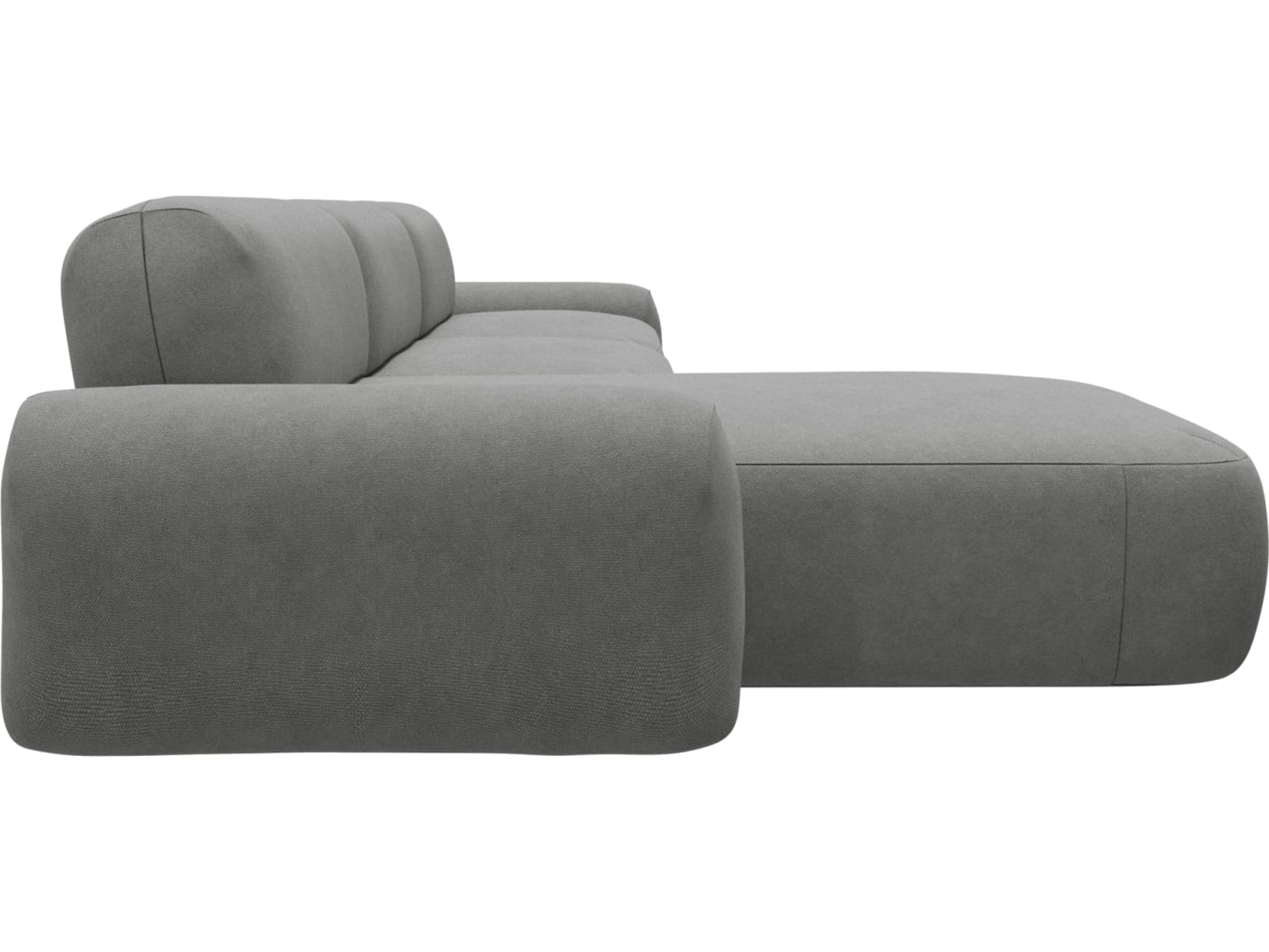 Beckett Maya Flint Chaise Sofa - 3 Seater color Maya Flint