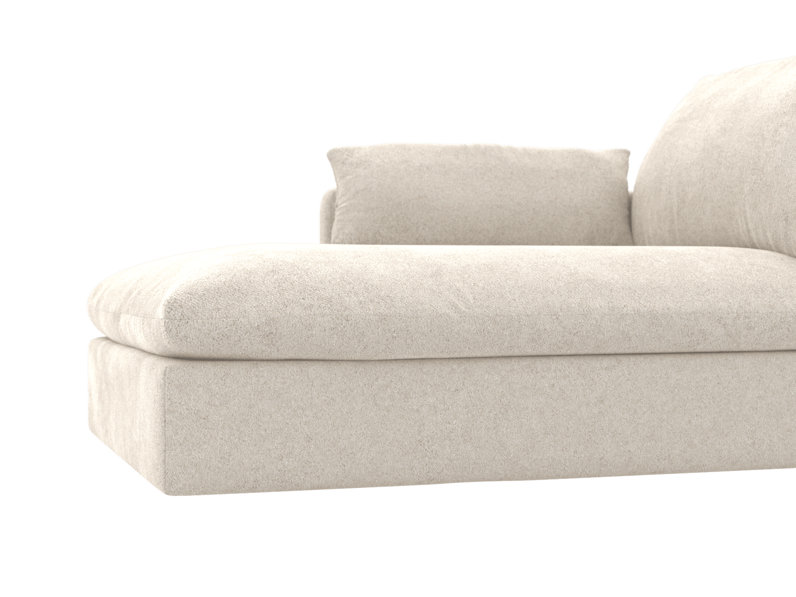 Willow Avon Mineral Chaise Left Arm Facing Sofa Module color Avon Mineral