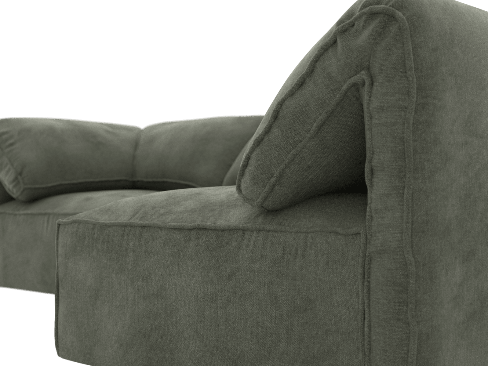 Kai Tribute Dark Jade Modular Sofa - 4 Seater color Tribute Dark Jade