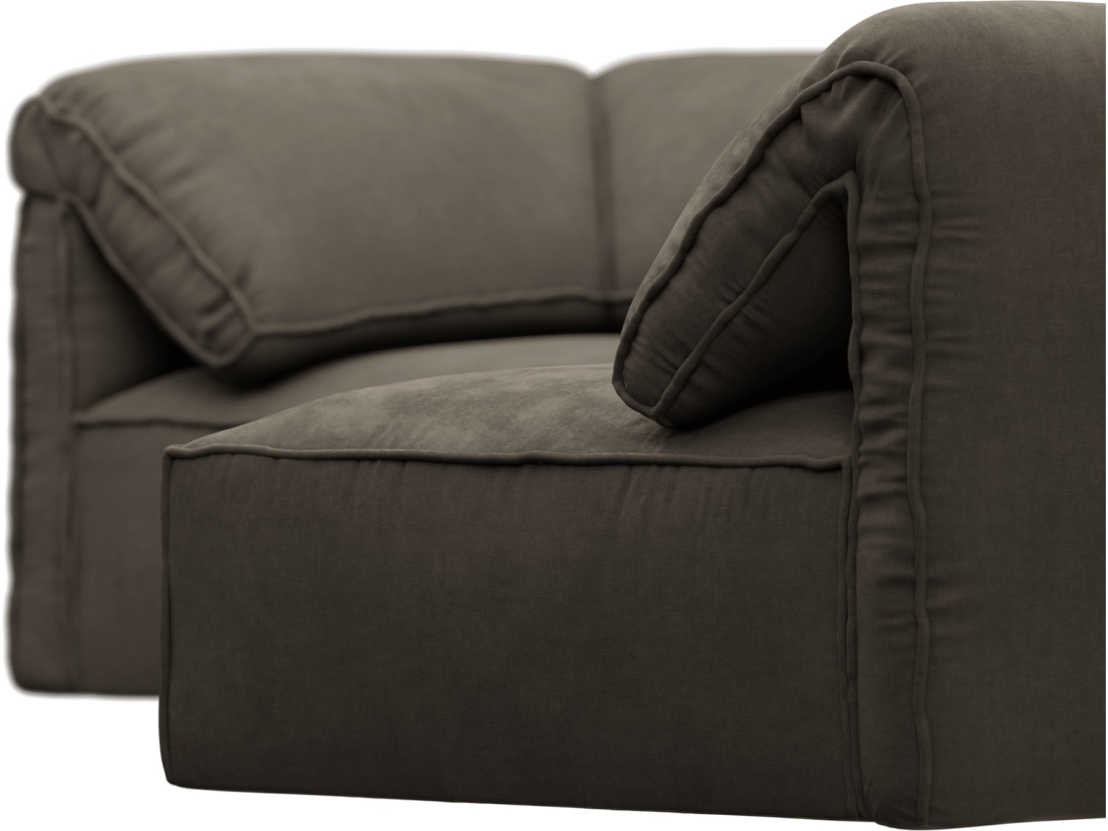 Kai Muse Mink Modular Sofa - 5 Seater color Muse Mink