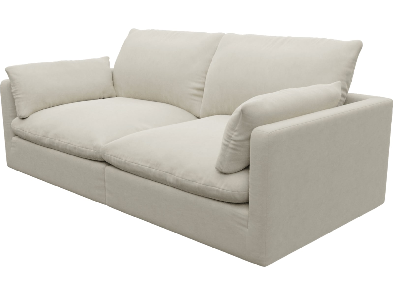 Willow Muse Flax Modular Sofa - 2 Seater color Muse Flax