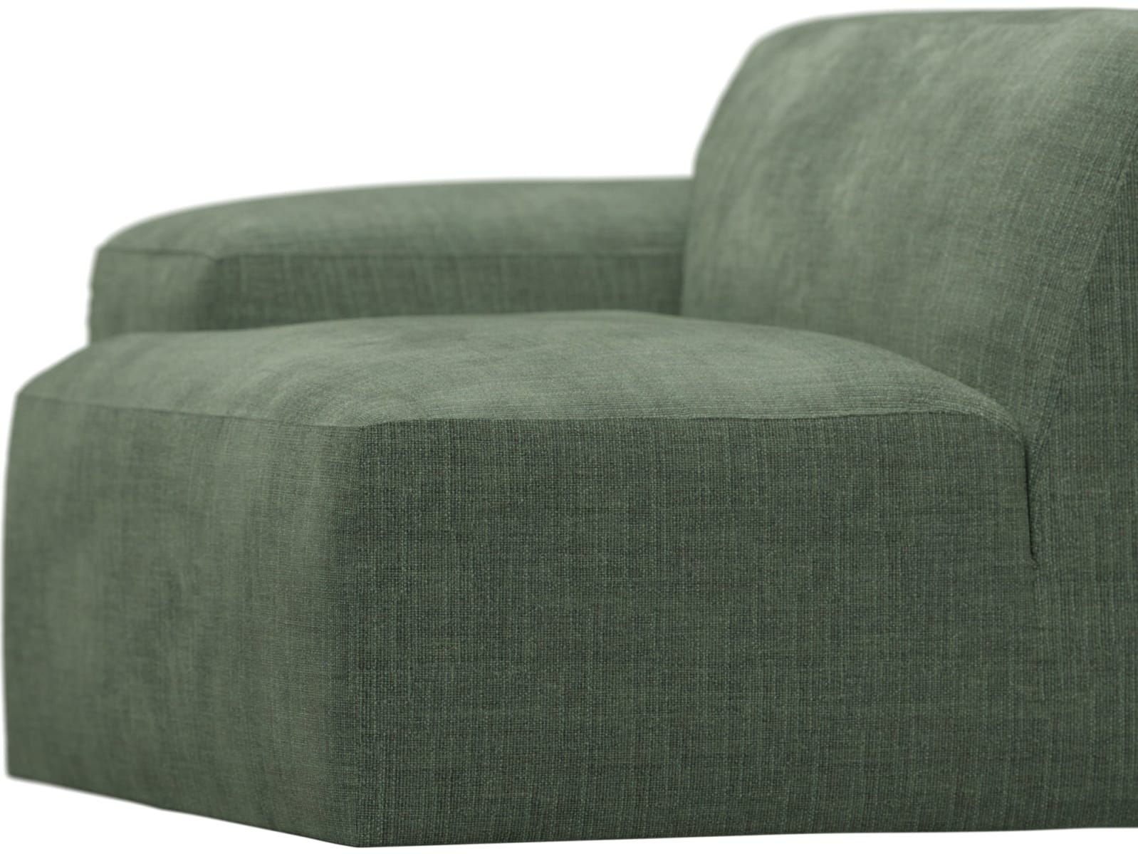 Copenhagen Tribute Dark Jade Left Arm Facing Sofa Module color Tribute Dark Jade