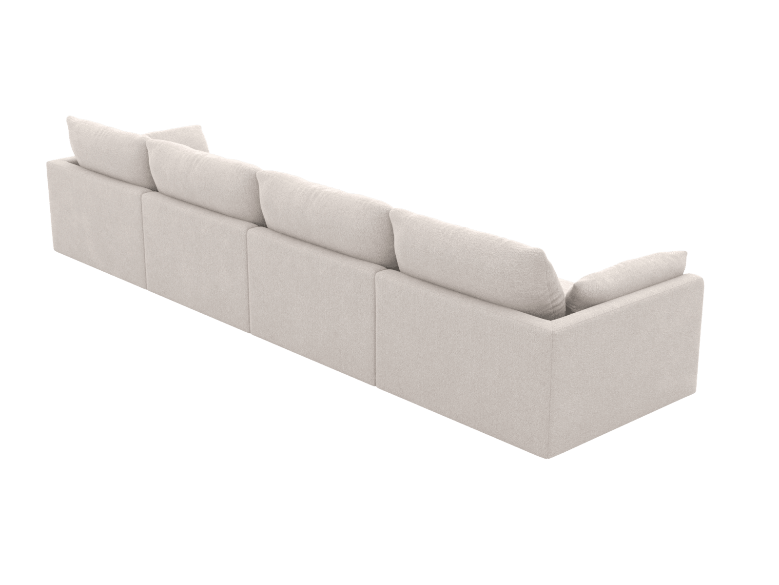 Willow Toorak Pearl Modular Sofa - 4 Seater color Toorak Pearl