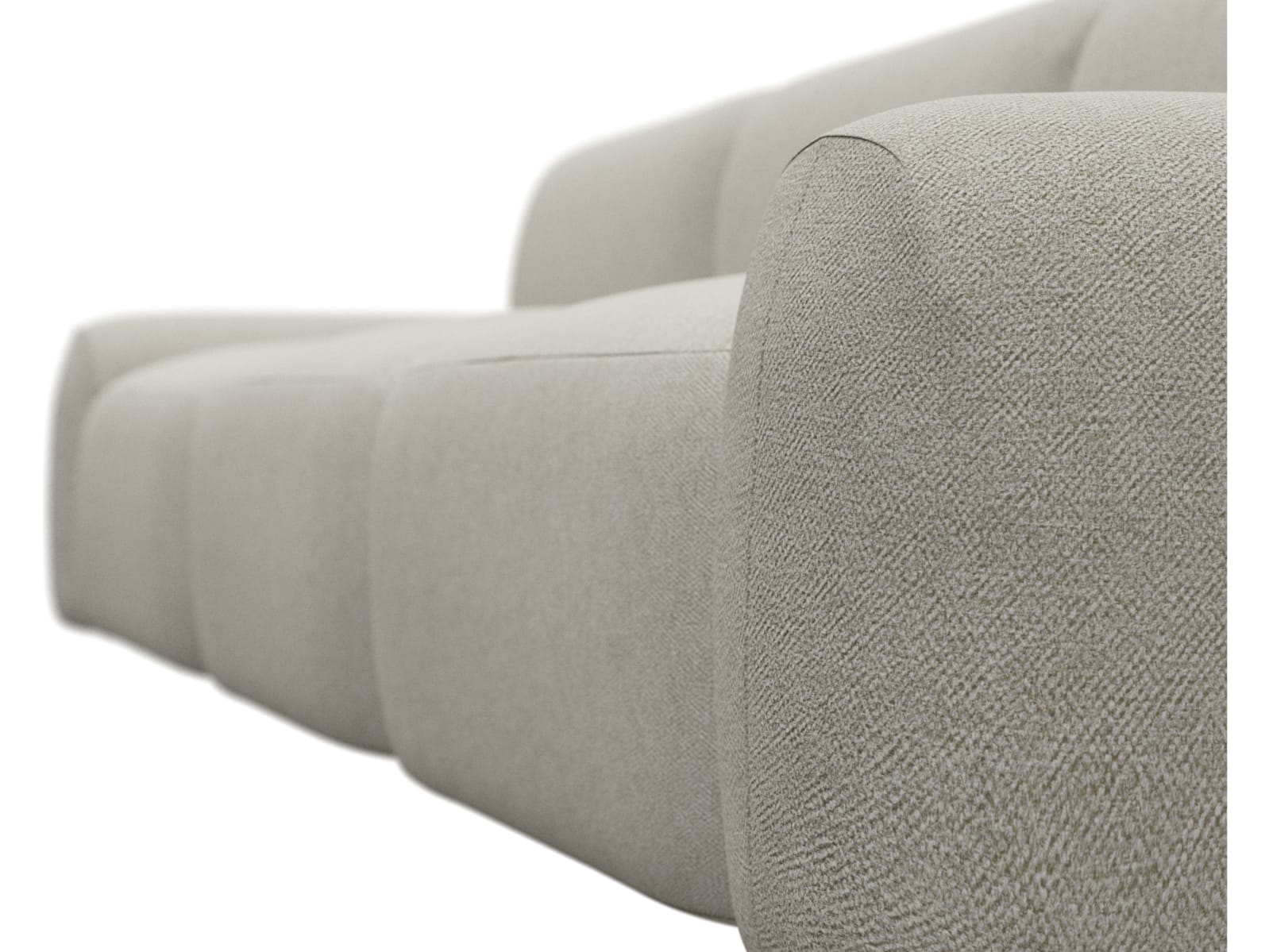 Beckett Noa Desert Modular Sofa - 3 Seater color Noa Desert