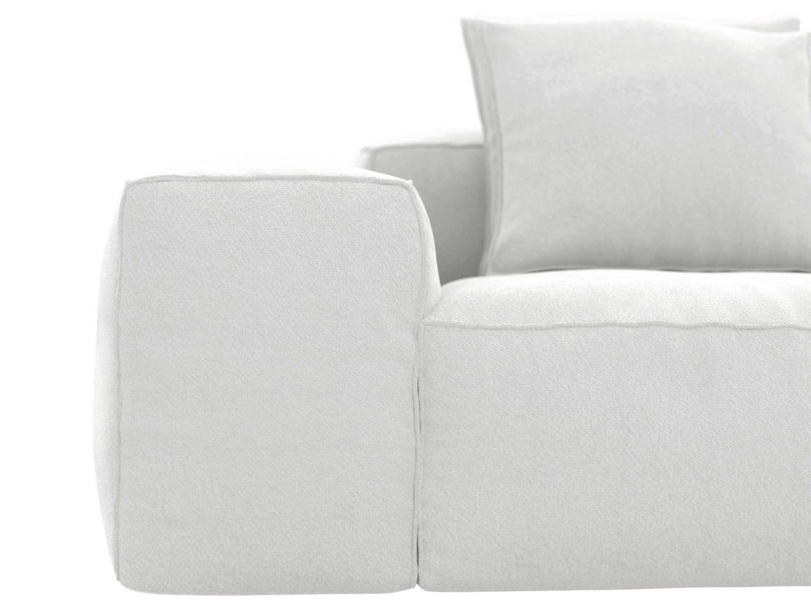 Riley Muse Frost 5 Seater Terminal Right Modular Sofa color Muse Frost