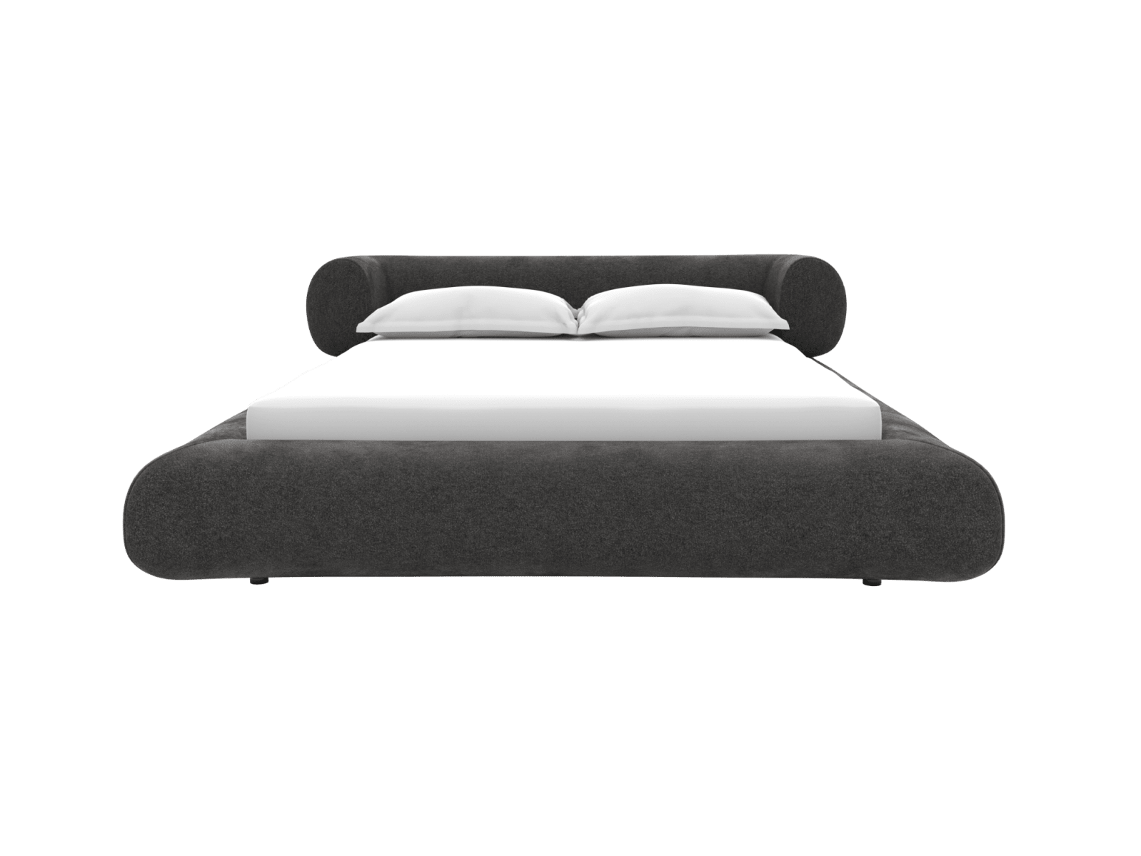 Frankie Bed California Charcoal King color California Charcoal