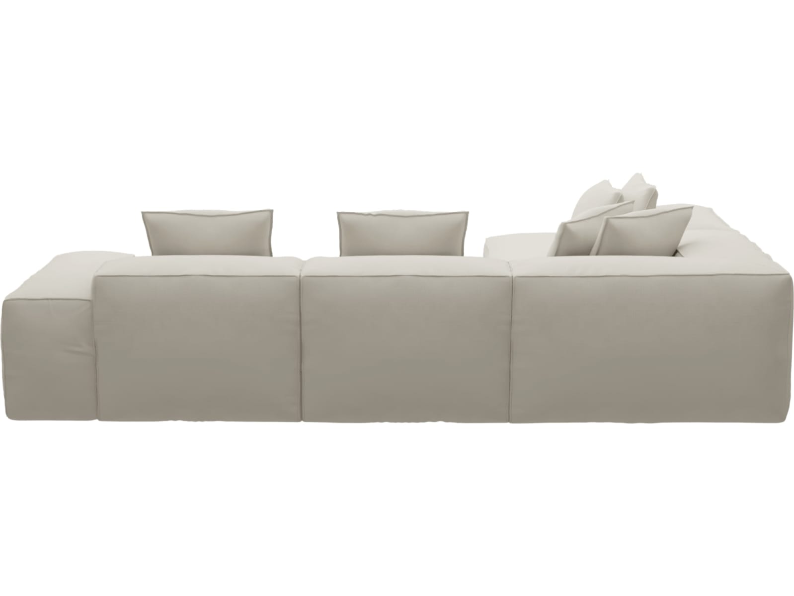 Riley Toorak Pearl Modular Sofa - Arm, 2x Armless, Corner, Left Terminal color Toorak Pearl