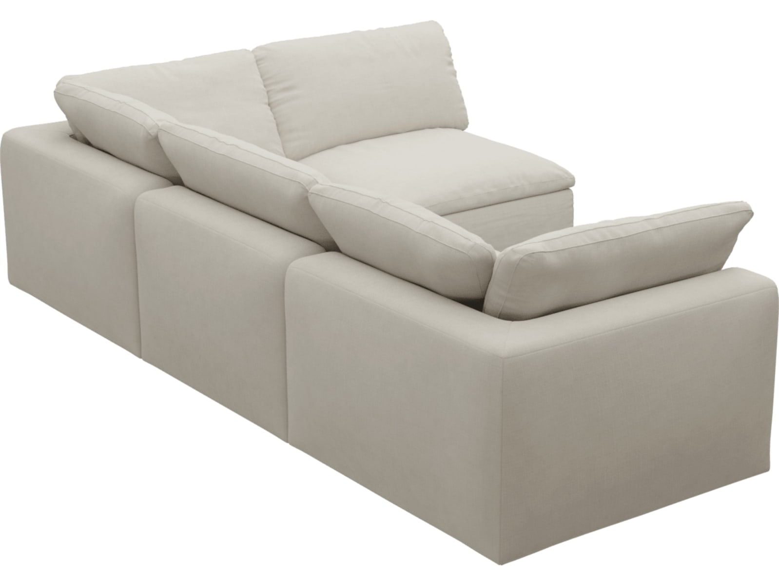 Cloud Deep Toorak Pearl Modular Sofa - 4 Piece color Toorak Pearl