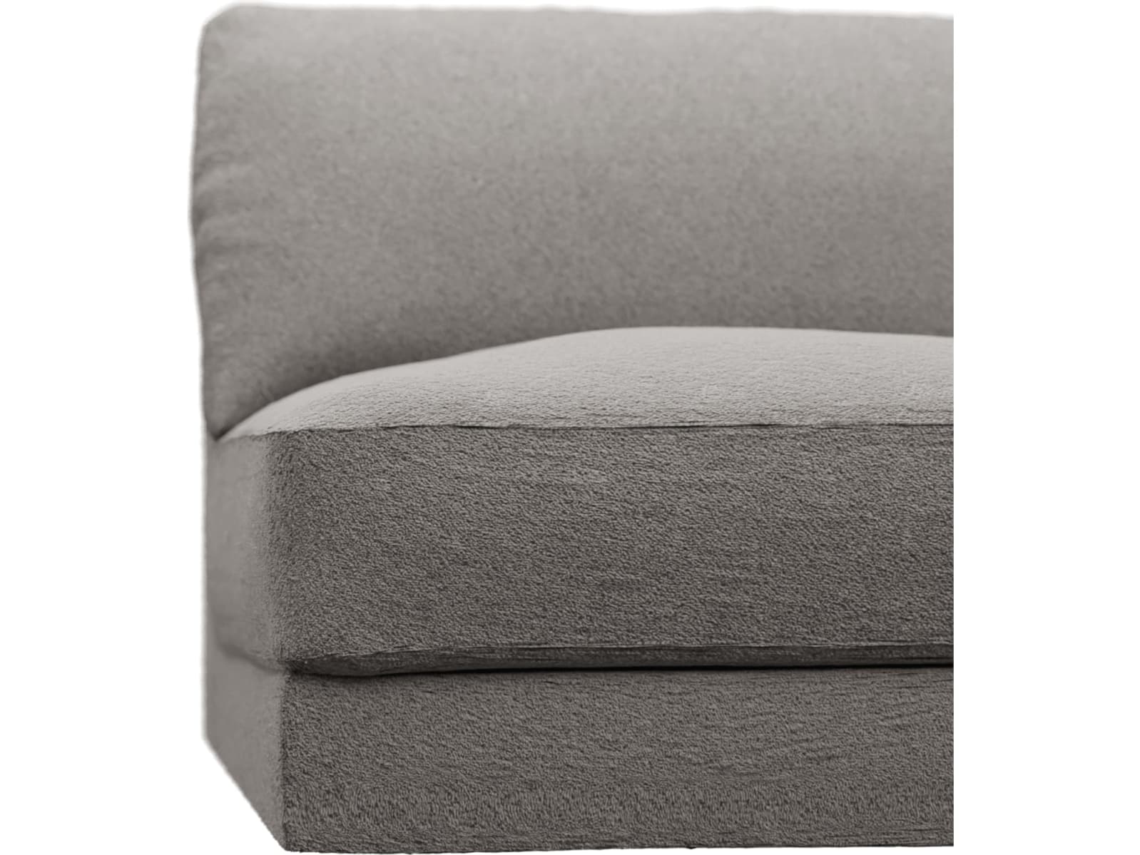 Monica Boucle Pumice Right Arm Facing Chair Module color Boucle Pumice