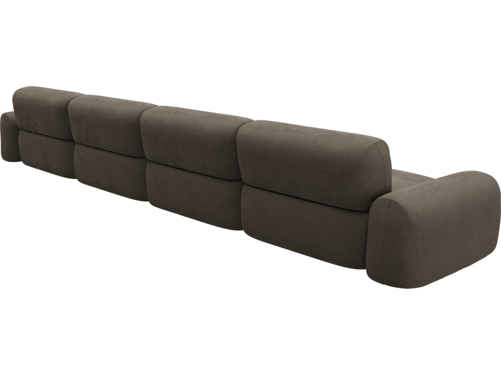 Beckett Muse Mink Modular Sofa - 4 Seater color Muse Mink