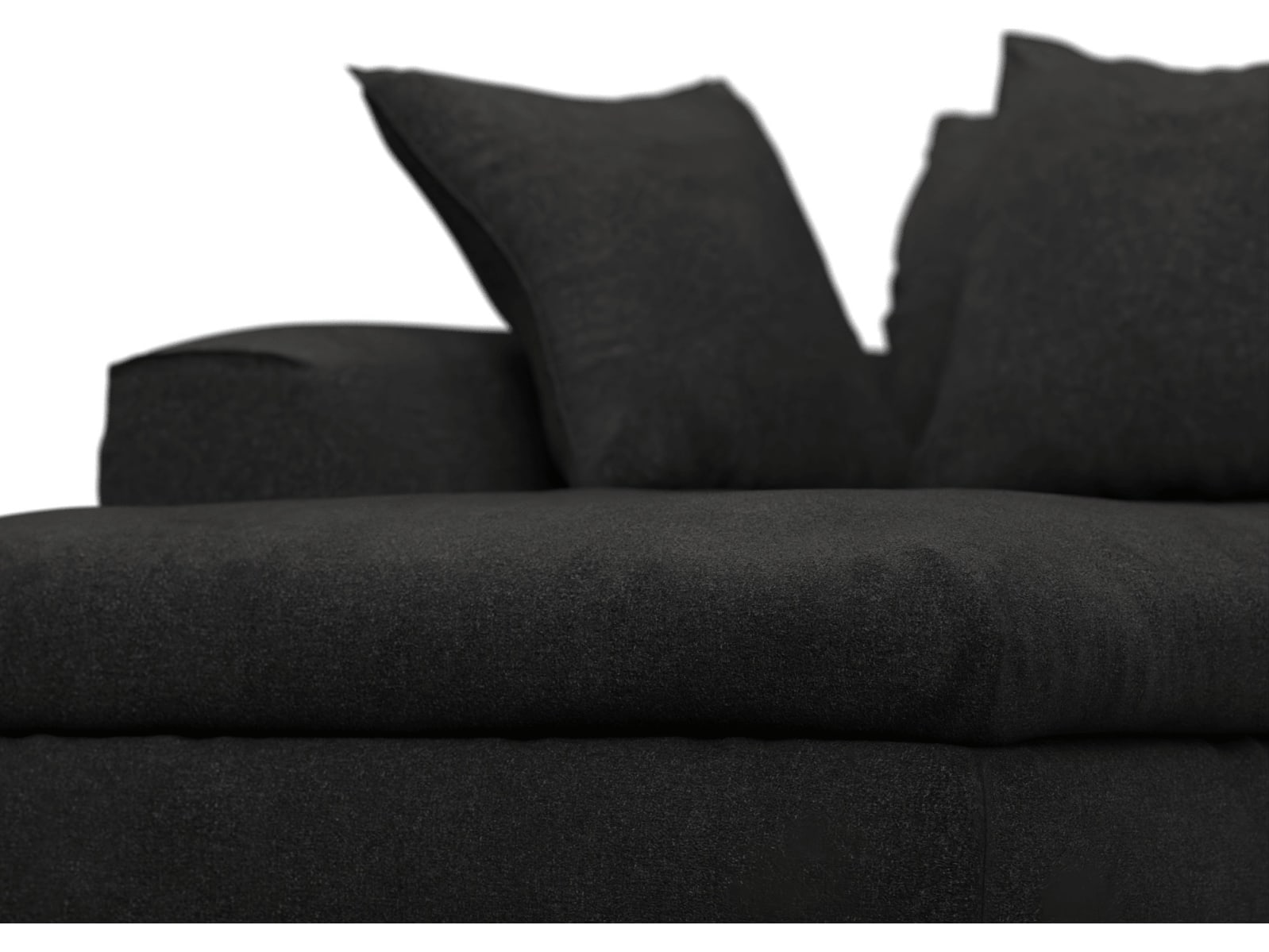 Tully California Charcoal Chaise Left Arm Facing Module color California Charcoal