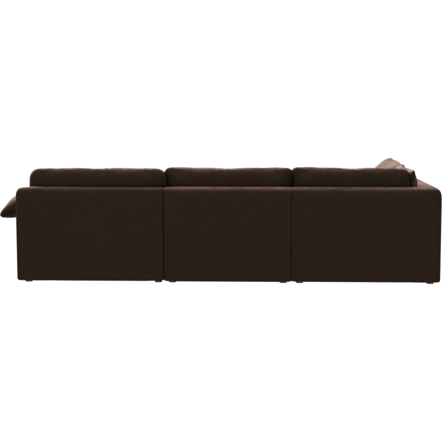 Ludlow Muse Chocolate Sofa - 4 Seater LAF Terminal color Muse Chocolate