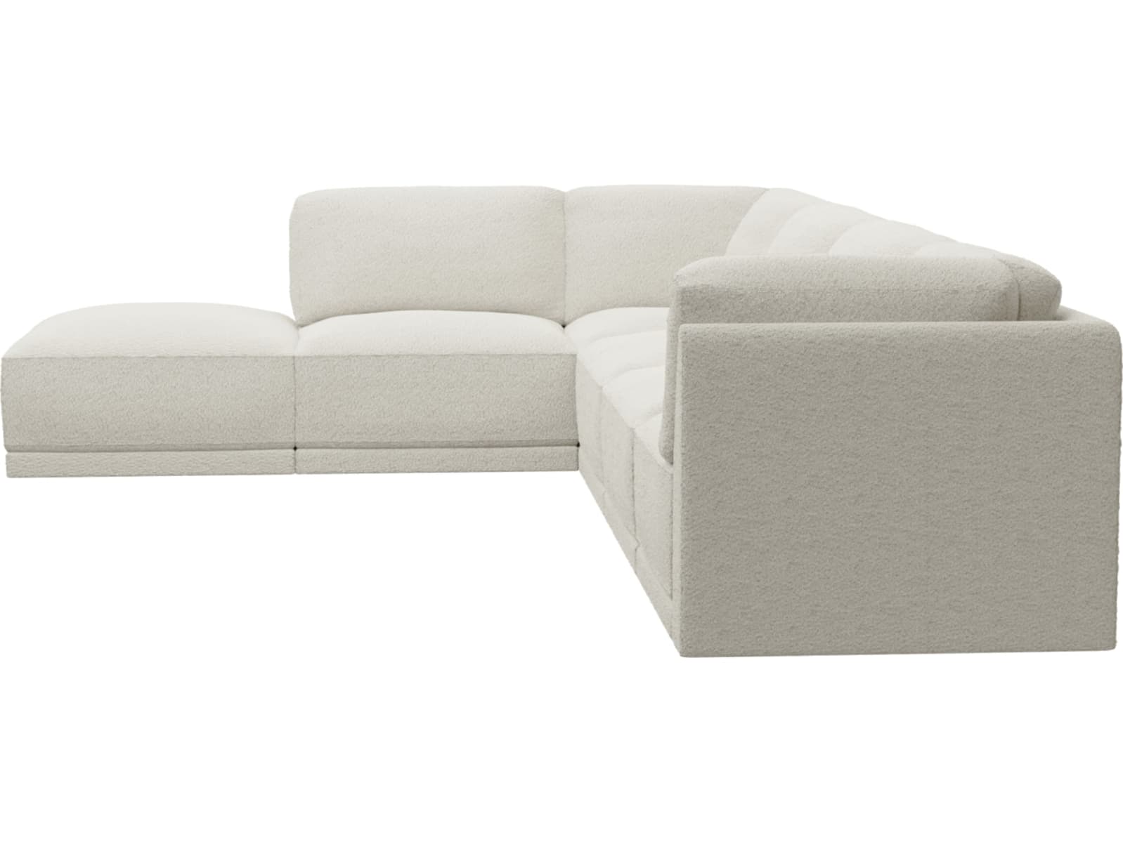 Emily Modular Sofa Boucle Ivory - 6 Piece color Boucle Ivory