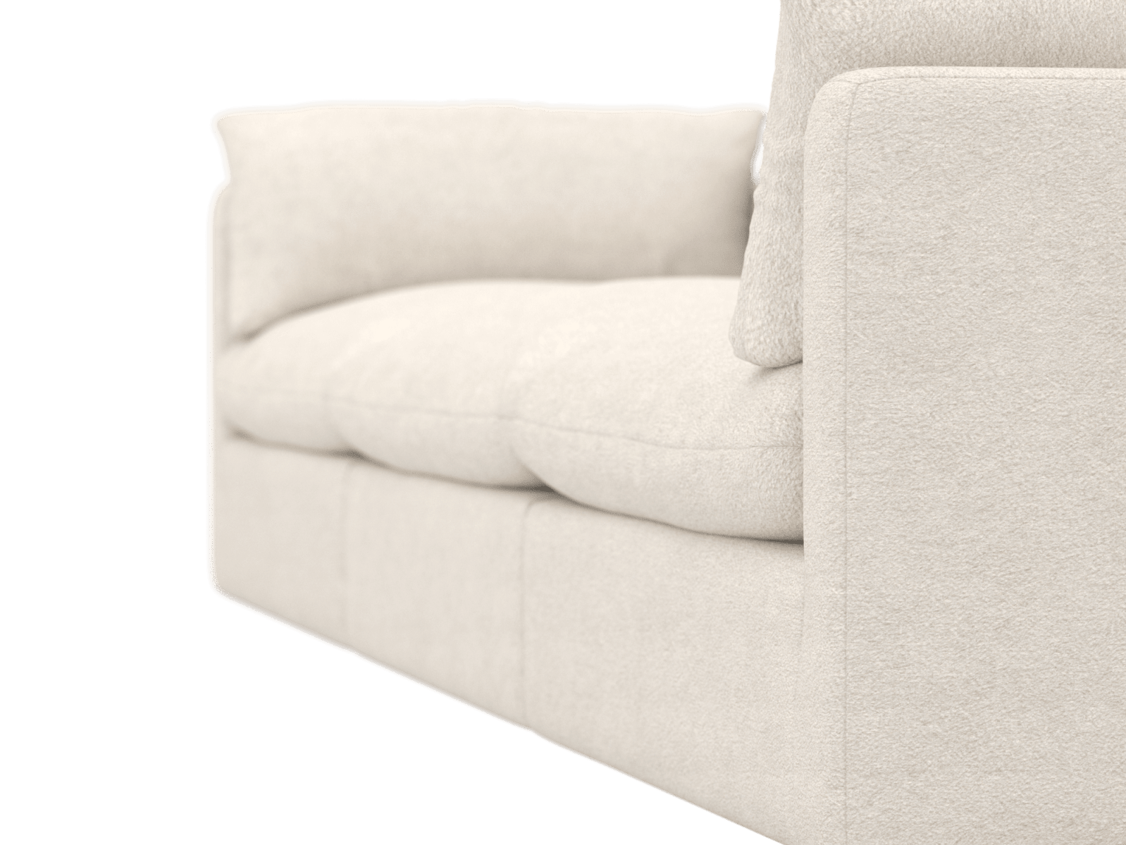 Willow Noa Fog Modular Sofa - 3 Seater color Noa Fog