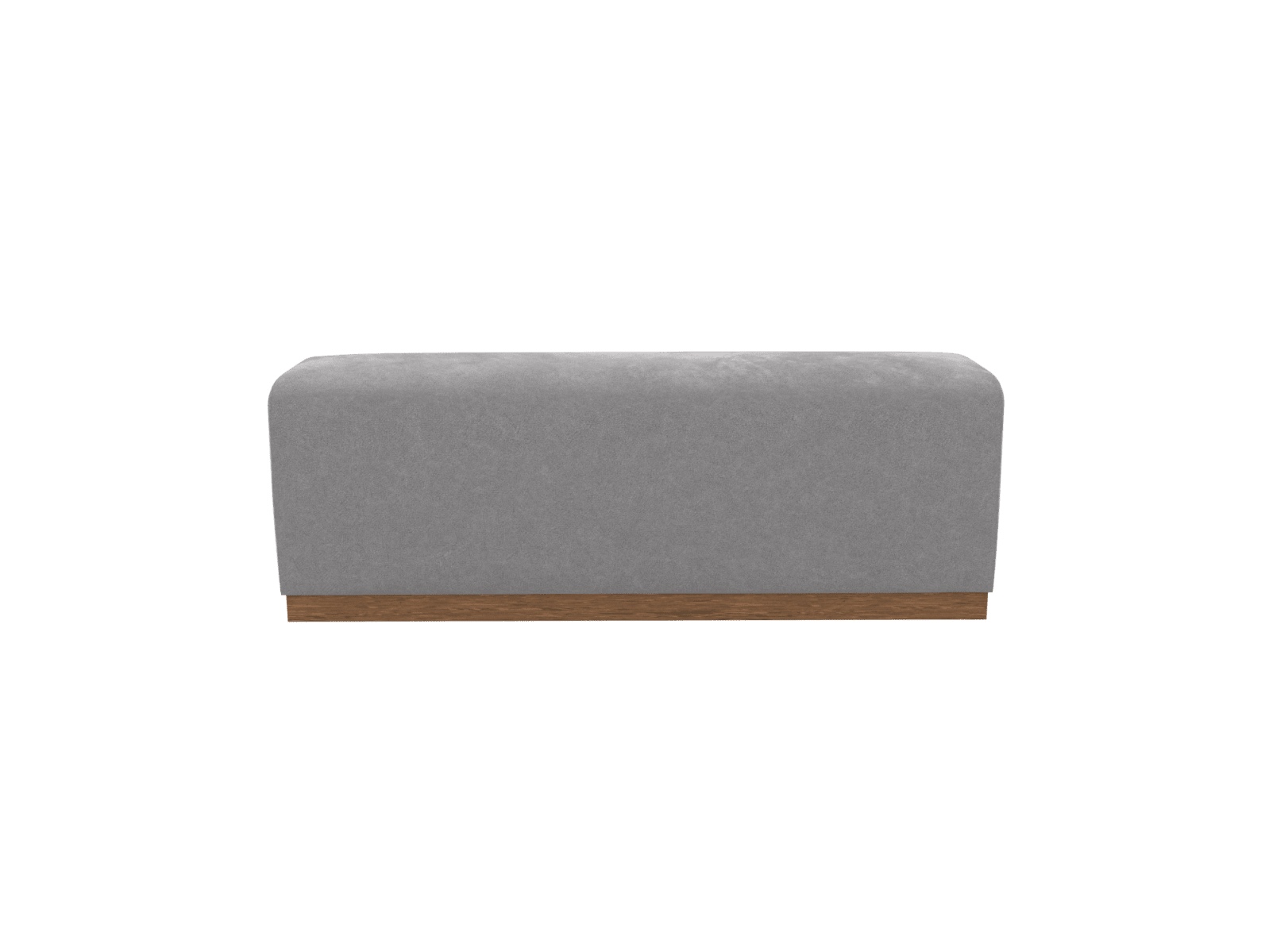 Havana Bed End View Steel color View Steel