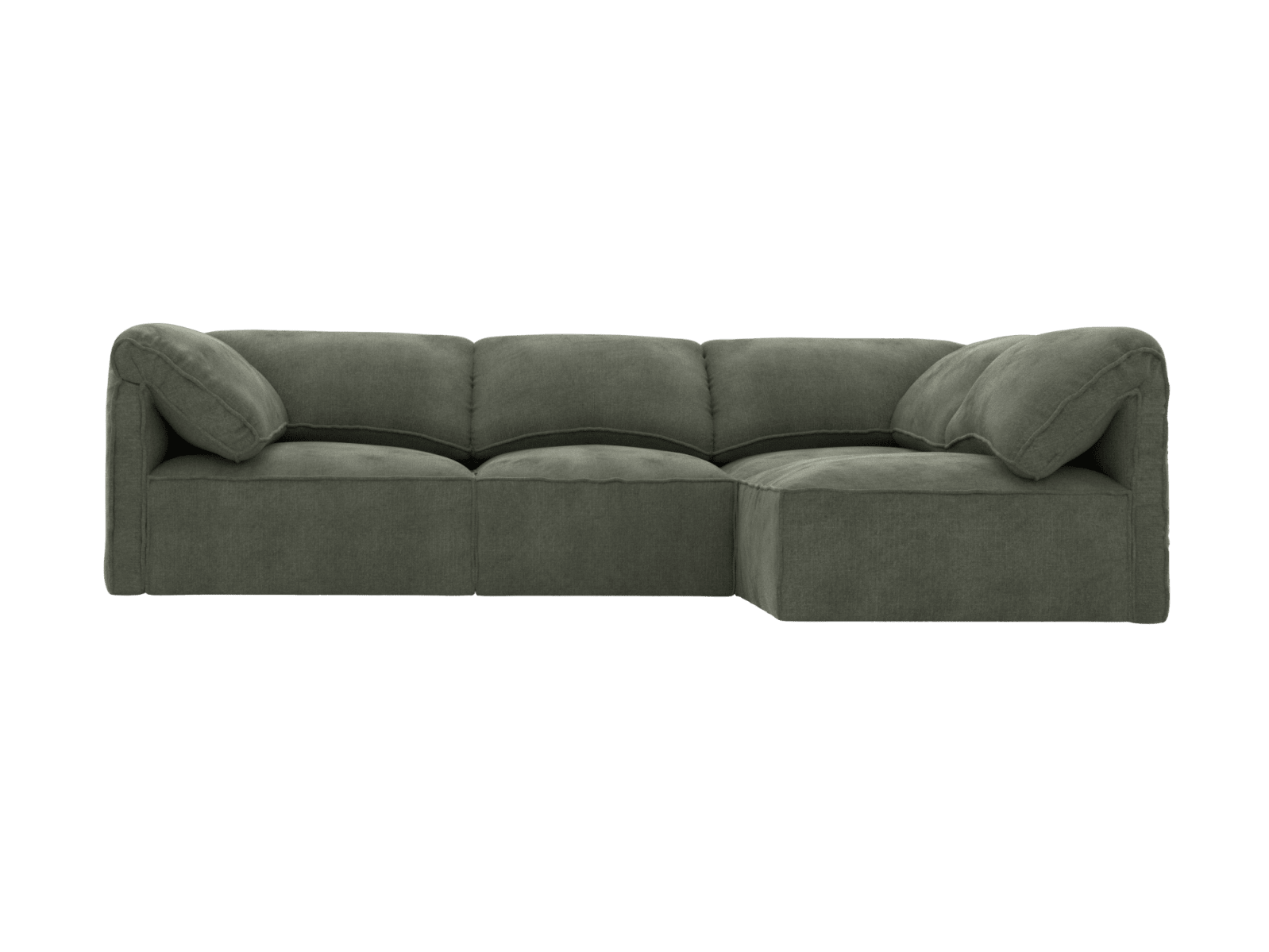 Kai Tribute Dark Jade Modular Sofa - 4 Seater color Tribute Dark Jade