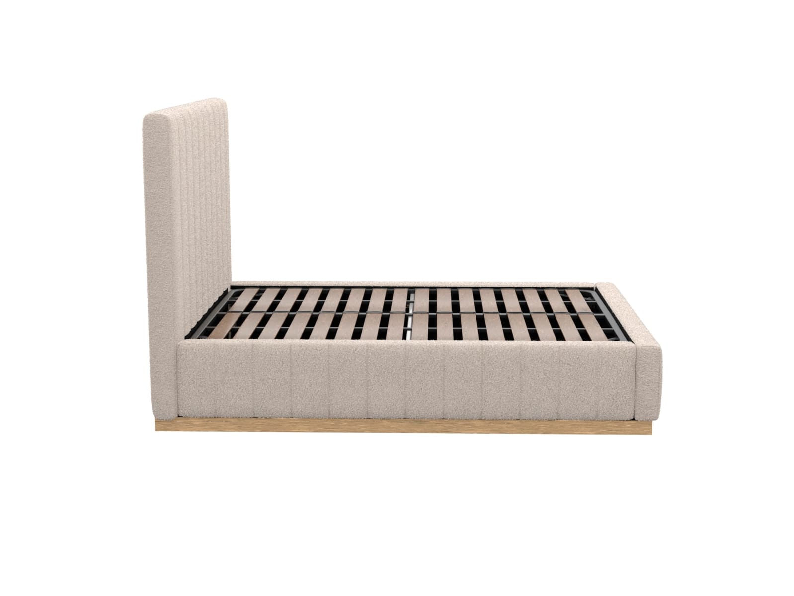 Brentwood Gas Lift Bed Boucle Pumice Double color Boucle Pumice