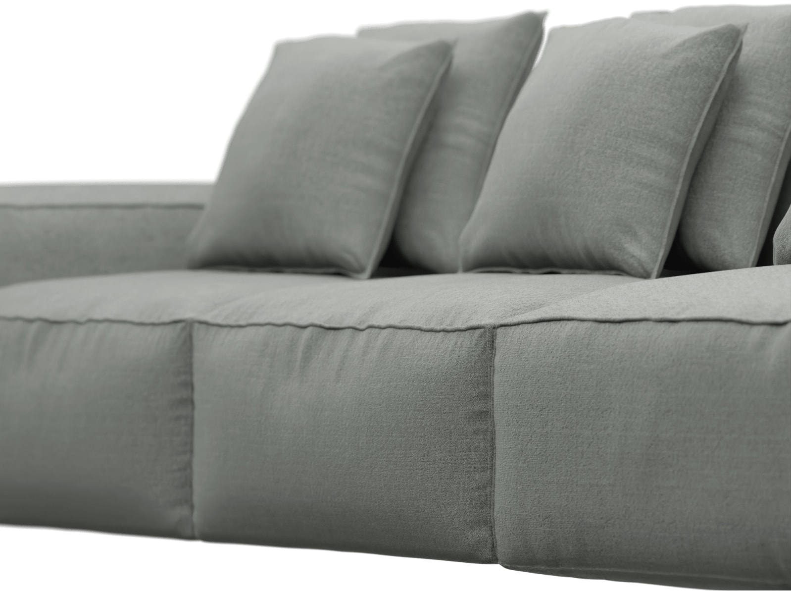 Riley Tribute Storm Modular Sofa - 1x Arm, 2x Armless, 1x Right Terminal color Tribute Storm